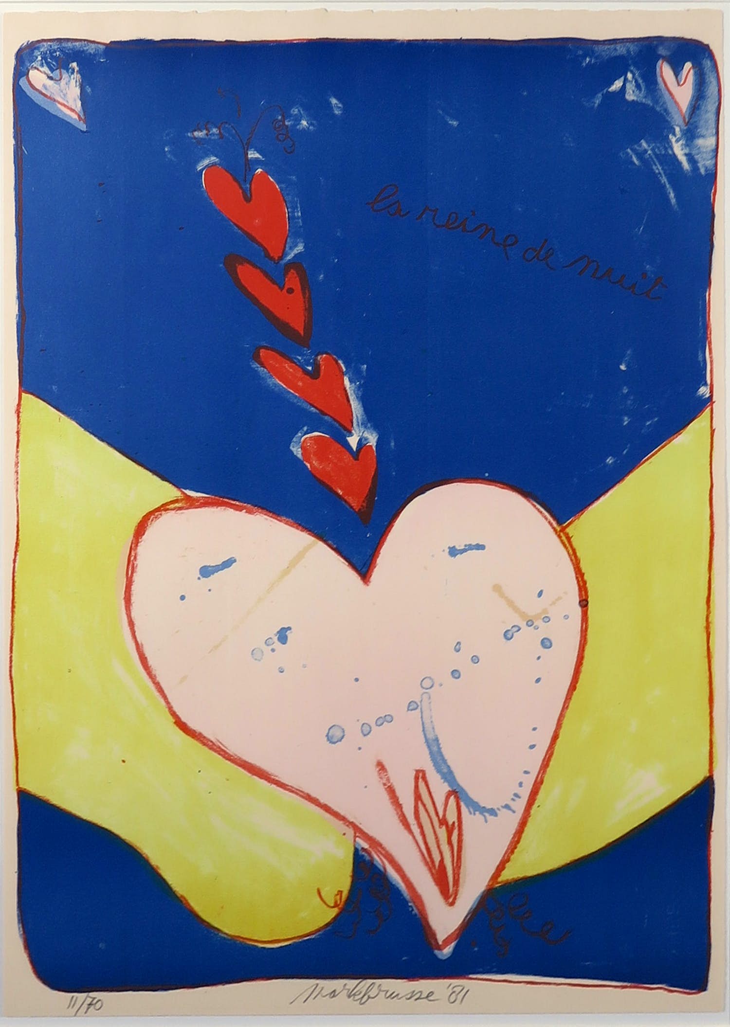 Mark Brusse - Litho, La reine de la nuit - Ingelijst kopen? Bied vanaf 150!