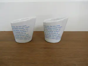 Casper Faassen - keramiek: 2 eierdopjes - kunstweek 2008 kopen? Bied vanaf 25!