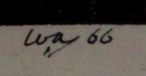 Wobbe Alkema - Linosnede - 1966 (nette lijst!) kopen? Bied vanaf 195!