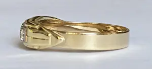 14 karaat geelgouden  Ring met ca  0.56 ct Diamanten kopen? Bied vanaf 550!