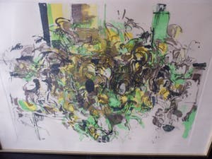 Kenneth Daley - etsen, Aquatint .titel, "Philodendron". kopen? Bied vanaf 10!