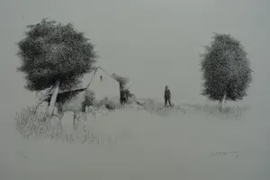 Metten Koornstra - KLEIN LANDSCHAP kopen? Bied vanaf 35!