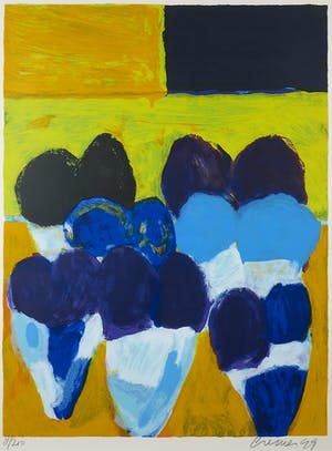 Jan Cremer - Zeefdruk, Tulpen 1 - Ingelijst (Groot) kopen? Bied vanaf 150!