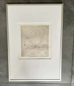 Henk Visch - Ets, De weg... nr. 6 van 25 - Ingelijst verkocht voor € 40!