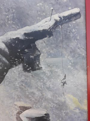 Marinus Schipper - Vogelverschrikker in de sneeuw uit 1938. (134 x 114)! kopen? Bied vanaf 195!