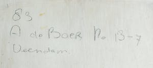 Anne de Boer - ‘Portret serie A nr. 2’ - 1983 - gemengde techniek kopen? Bied vanaf 120!