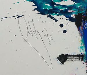 Arty Grimm - Olieverf op doek, Zonder titel - Ingelijst (Zeer groot) kopen? Bied vanaf 500!