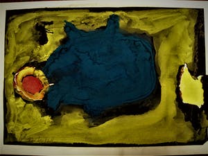 Gerard Schaperkotter - Jaren 80 Collage?Aquarel "wild Zwijn" - gesigneerd - met Krikhaar catalogus kopen? Bied vanaf 10!