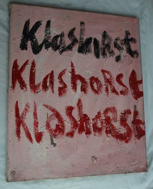 Peter Klashorst - Acrylverf op doek , 3 Handtekeningen – ca 1998 kopen? Bied vanaf 40!