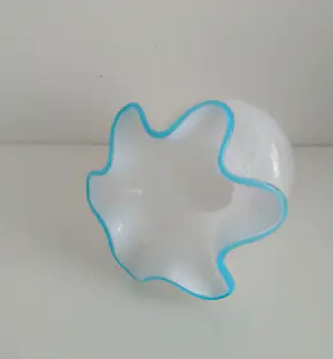 Niet of onleesbaar gesigneerd - Unieke glazen vaas, jaren '70, handgemaakt kopen? Bied vanaf 1!