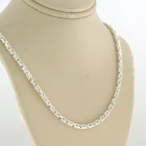 Zilveren koningsschakel collier – 60 cm lang - 20.1 gram kopen? Bied vanaf 160!