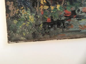 Niet of onleesbaar gesigneerd - Stadsgezicht met marktscene - olieverf op doek kopen? Bied vanaf 10!