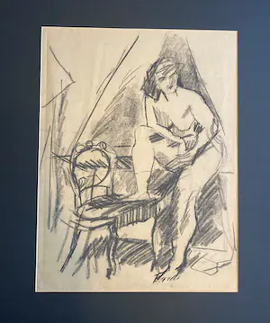 Gerard Brussee - studietekening kopen? Bied vanaf 40!