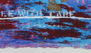 Leon Bosboom - Acryl op papier, Handle with care - Ingelijst kopen? Bied vanaf 1!