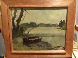 Koos Stikvoort - Bootje aan meer in Toronto verkocht voor € 280!