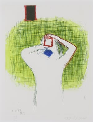 Roger Raveel - Ets, De fotografe - Ingelijst kopen? Bied vanaf 600!