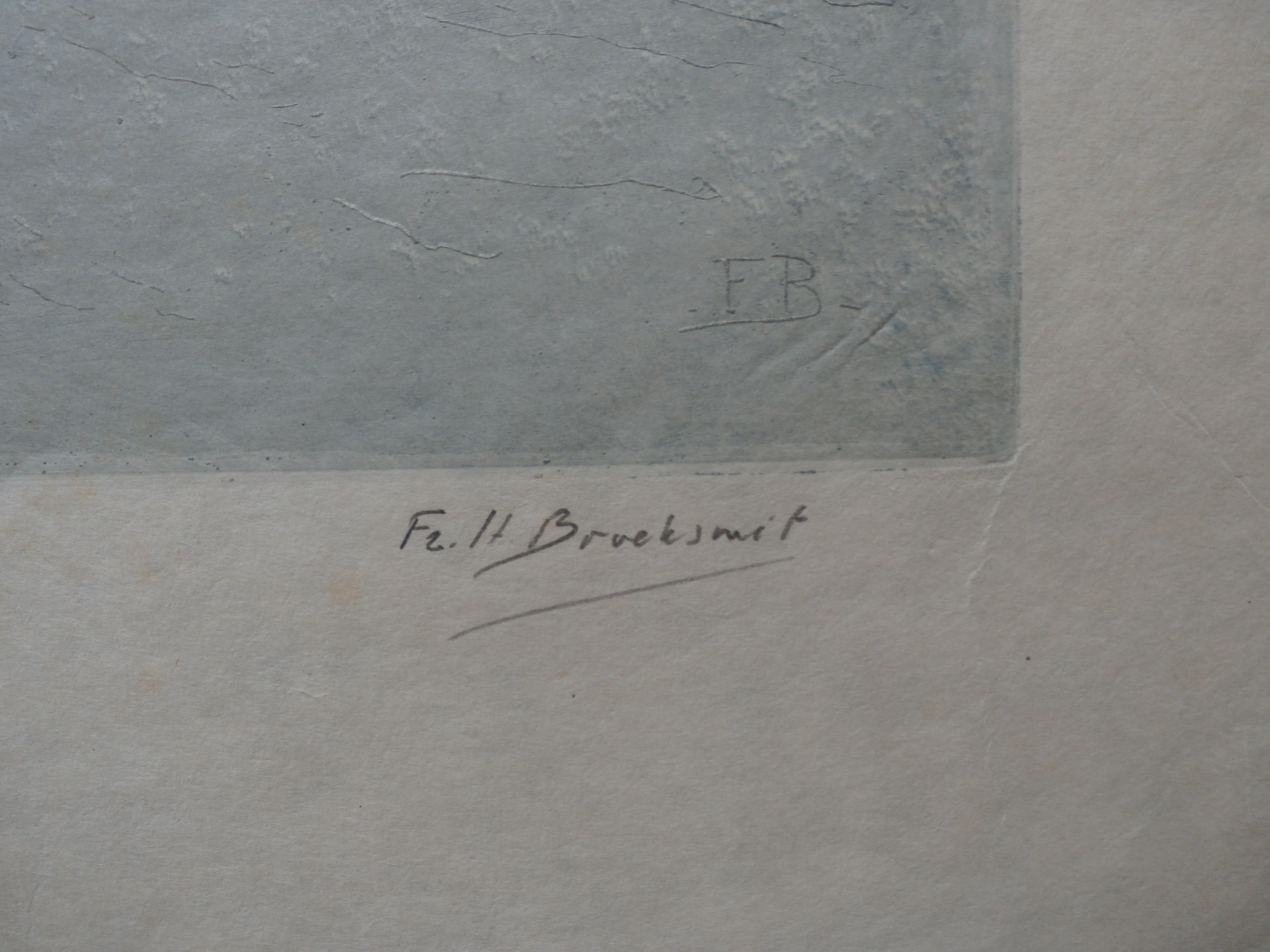 Frederika Broeksmit - ets: vuurtoren en vissersboot, Katwijk aan zee kopen? Bied vanaf 45!