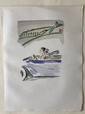 Kees van Dongen - In de auto - 1925 kopen? Bied vanaf 485!