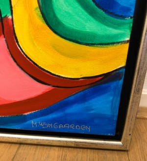 Maartje Wijngaarden - Schilderij met gezichten (groot werk!) kopen? Bied vanaf 75!