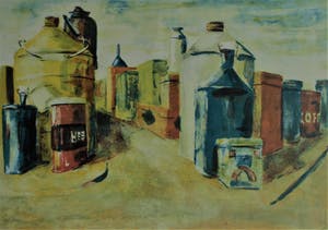 Jeroen Hermkens - Ingelijste litho , “Blikken stad” – 1992 kopen? Bied vanaf 1!