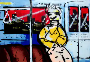 Herman Brood - Zeefdruk: Metro verkocht voor € 425!