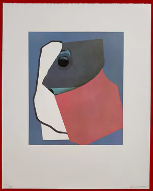 Gerard Leonard van den Eerenbeemt - Abstracte compositie, zeefdruk kopen? Bied vanaf 50!