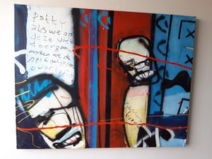 Herman Brood - schilderij, Patty , 115x 90 cm, HB-M certificaat kopen? Bied vanaf 3900!