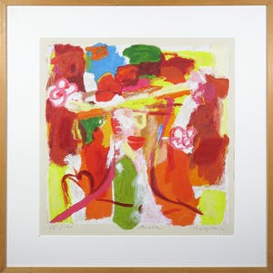 Marta Jedrysko - Zeefdruk, Anzelia - Ingelijst kopen? Bied vanaf 35!