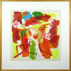 Marta Jedrysko - Zeefdruk, Anzelia - Ingelijst verkocht voor € 35!