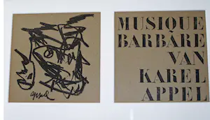 Karel Appel - Musique barbare: Litho (ingelijst)-boek-lp kopen? Bied vanaf 500!