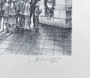 Joop Moesman - Beeldenstorm, litho kopen? Bied vanaf 95!