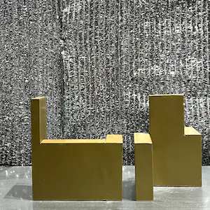Adine Engelman - 2 objecten, ijzer (architectonische compositie) kopen? Bied vanaf 125!