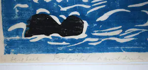 Maaike Braat - Bergbeek Poolcirkel - Handdruk houtsnede kopen? Bied vanaf 95!