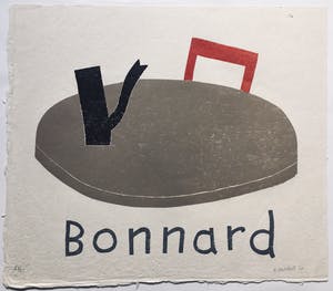 Klaas Gubbels - houtdruk ‘Bonnard’ - 2010 - oplage 22/25. kopen? Bied vanaf 375!