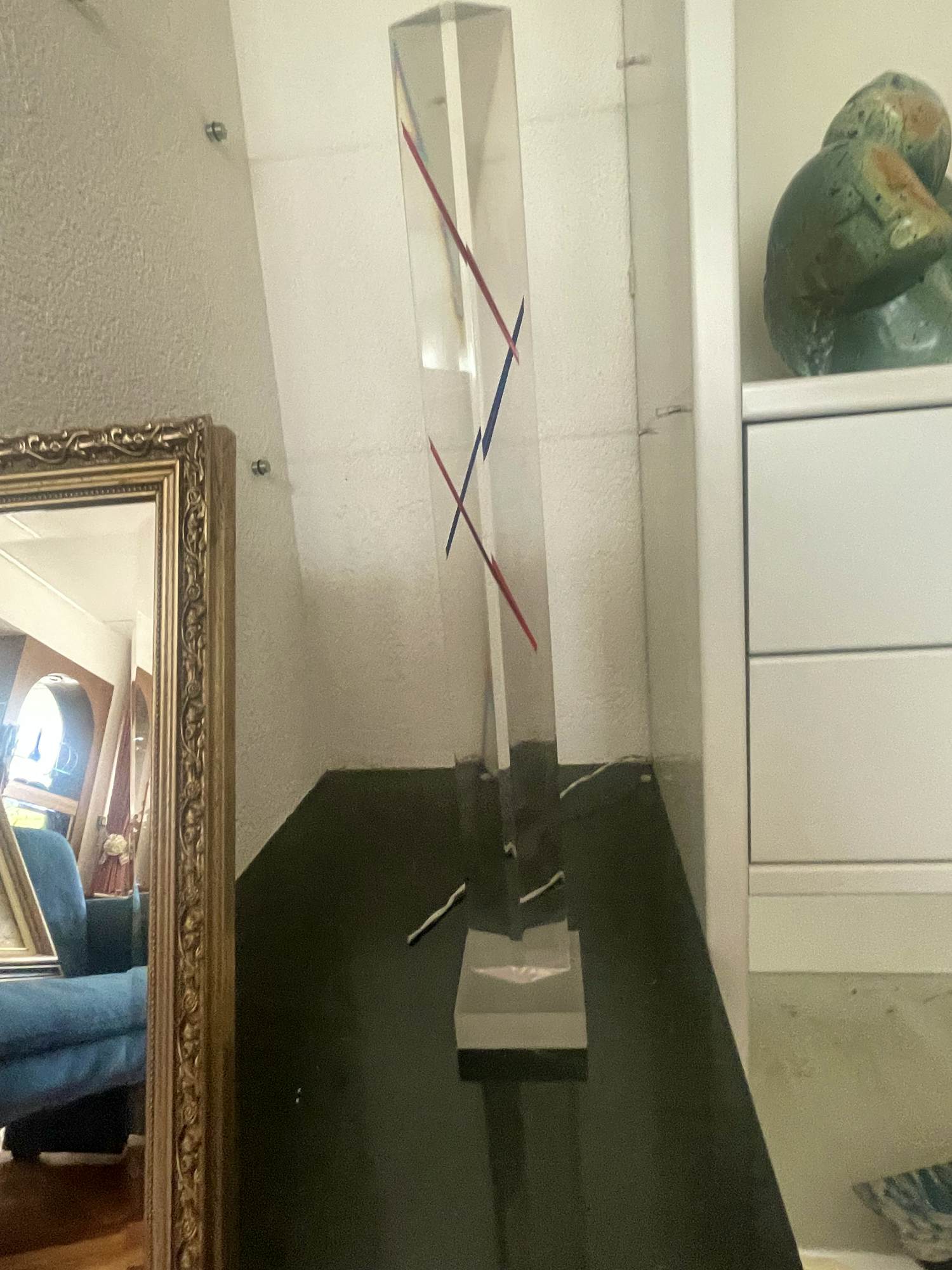 Chris Fokma - Object in blauw en rood verkocht voor € 25!