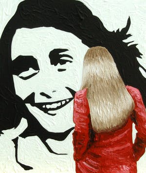 Gerard Boersma - Anne Frank (Vrouw kijkend naar portret van Anne Frank) kopen? Bied vanaf 75!