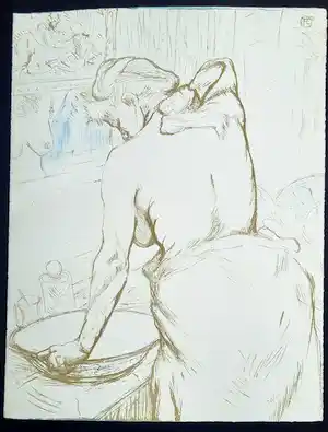 Henri de Toulouse-Lautrec - la toilette - Femme qui se lave vendu pour 80€ !