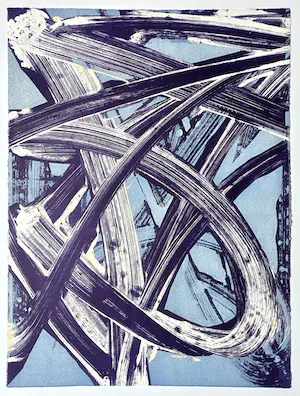 Robert Zandvliet - Abstracte compositie, litho kopen? Bied vanaf 595!