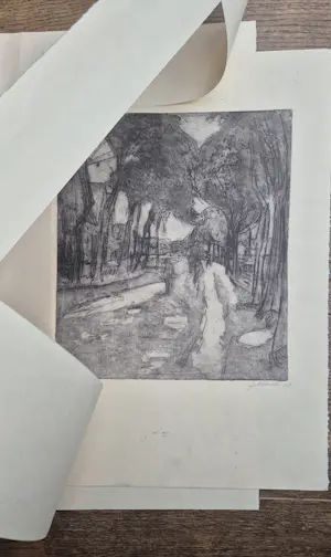 Jan Altink - Groninger dorpsgezicht - handgesigneerd en gedateerd kopen? Bied vanaf 375!