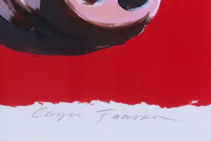Casper Faassen - Zeefdruk, Varken - Ingelijst kopen? Bied vanaf 60!