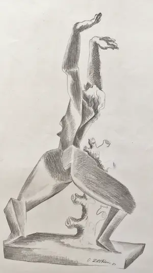 Ossip Zadkine - De verwoeste stad, litho 1951 kaufen? Bieten Sie von 50!