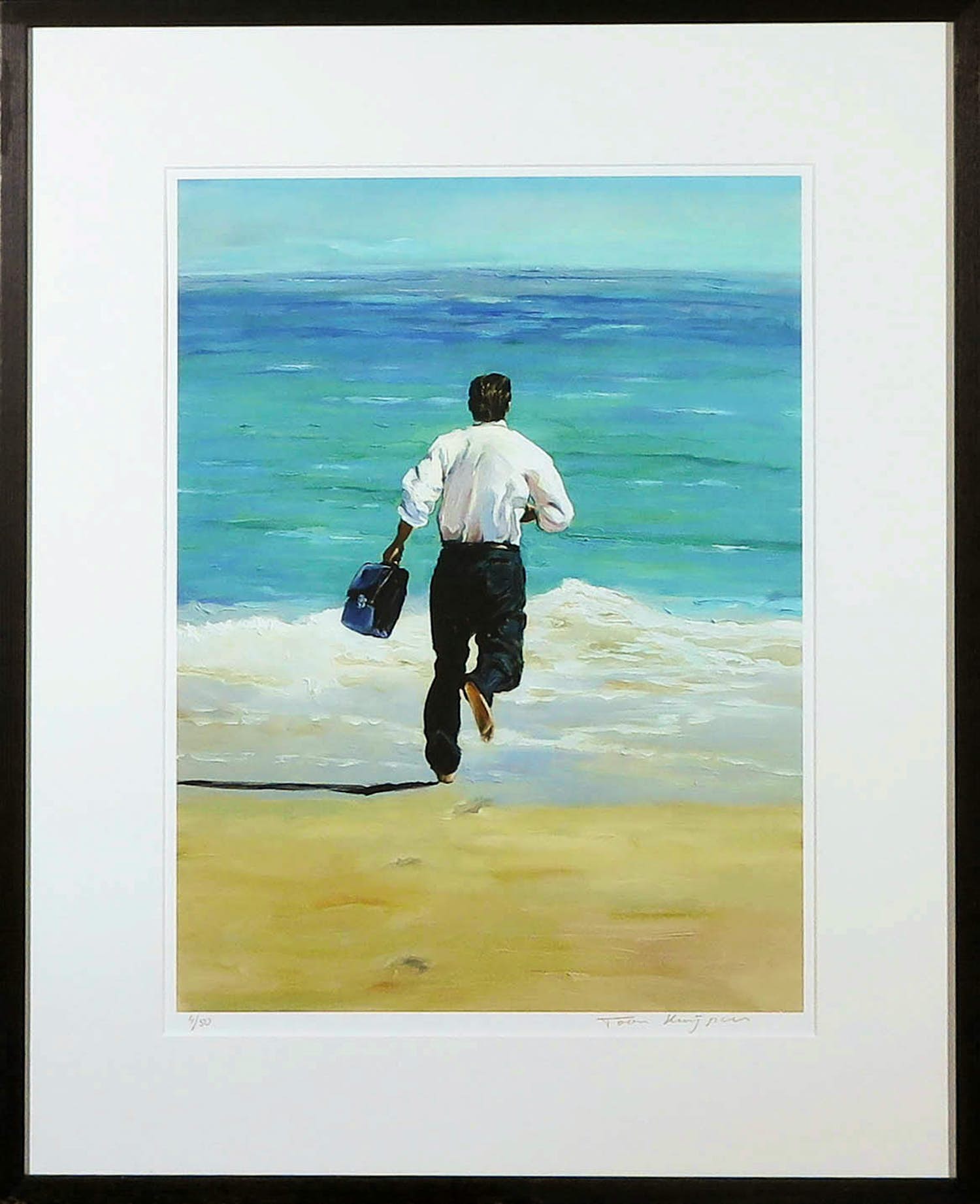 Toon Kuijpers - Giclée, Business I - Ingelijst verkocht voor € 1!