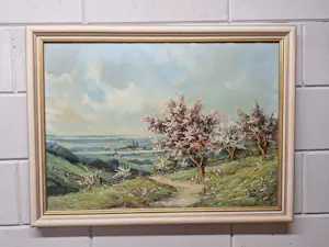 Jean van Dongen - Landschap met diepte en bomen in de bloei kopen? Bied vanaf 65!