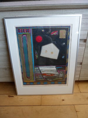 Eric Toebosch - Zeefdruk, Titel, " Nacht huis ". kopen? Bied vanaf 40!