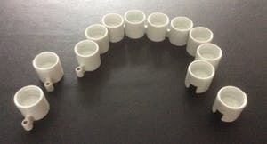 Niet of onleesbaar gesigneerd - EHLEN JOHANSSON - Twaalf waxinelichthouders kopen? Bied vanaf 1!