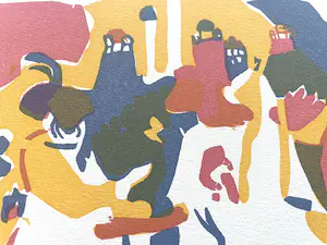 Wassily Kandinsky - Orientalisches. Original-Farbholzschnitt 1913, Roethel 106 kopen? Bied vanaf 100!