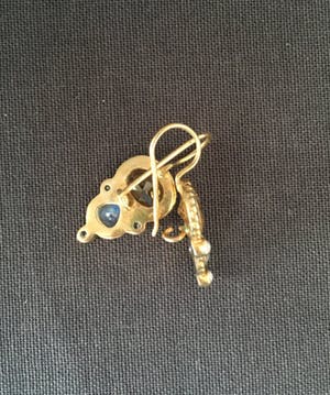 1e gehalte Zilver - vergulde oorhangers met labradoriet en citrien kopen? Bied vanaf 1!