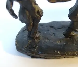 Astrid Veldhuyzen-Koppen - Skulptur von fünf fröhlich tanzenden Kindern, signiert AV im Sockel. kopen? Bied vanaf 25!