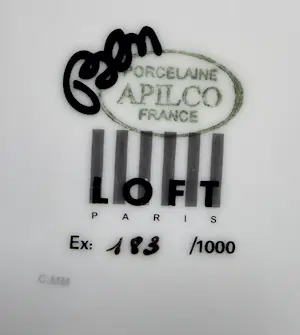 Ben Vautier - Porseleinen bord (Apilco France) -" La Vie....." - Diameter26 cm kopen? Bied vanaf 75!