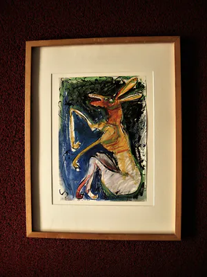 Edith Cammenga - Grote expressionistische Gem.Technk. Voorstelling met figuren - gesigneerd kopen? Bied vanaf 1!